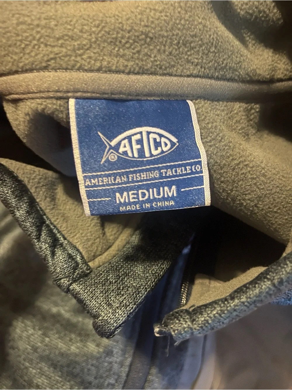 XFD Men's Dark Gray Fleece Vest with Olive Chest Panel